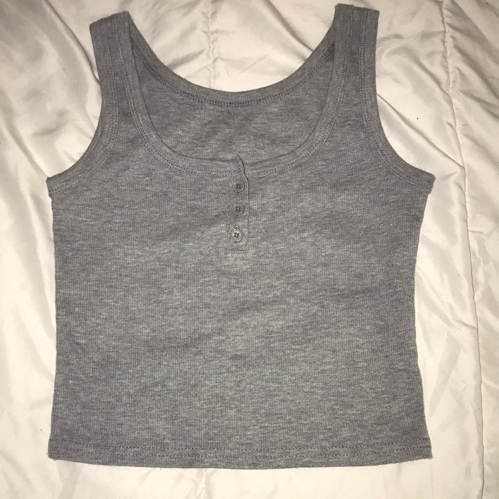 cute girls grey tank